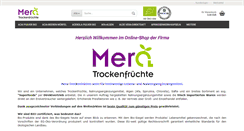 Desktop Screenshot of mera-trockenfruechte.de